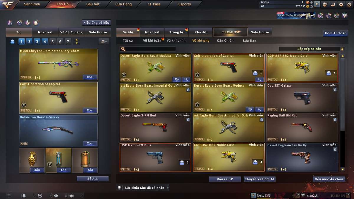 shop acc cf uy tin gia re